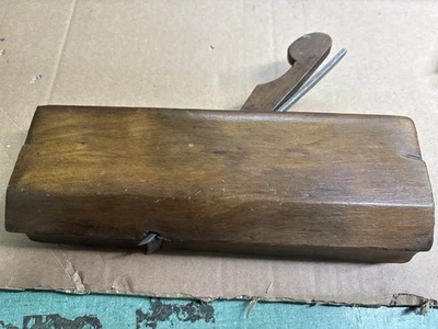 Antique Wooden Round Molding Plane, Concave Sole, 1 1/8” Iron, Hand Made Unmarke - Image 1 of 4