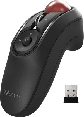 Elecom Trackball Mouse Handy Type Relacon With Media Control Button - Image 1 of 3