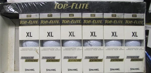 18 neue im Karton Top-Flite XL Golfbälle im Originalbehälter; Titan Extreme - Bild 1 von 1