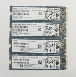 Lot of 4 Western Digital PC SA530 512GB M.2 2280 Solid State Drive SDATN8Y-512G - Picture 1 of 1