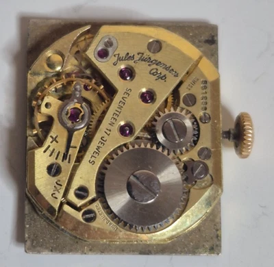 Vintage Jules Jurgensen 17 Joias Relógio de Pulso Movimento JXJ, #561266, Como Está - Imagem 1 de 4