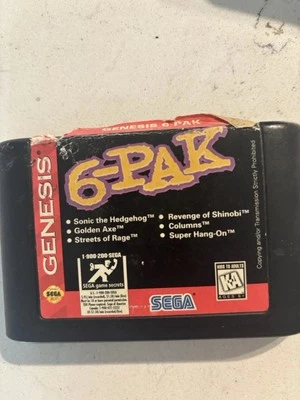 Sega Genesis 6-Pak Cartridge - Image 1 of 2