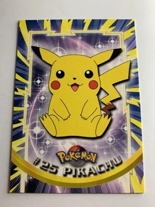 1999 Topps Pokemon TV Animación #25 Pikachu Logo Azul Envío Combinado Gratis - Imagen 1 de 2
