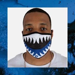 ETHIKA Men's Face Mask Blue New - Picture 1 of 4