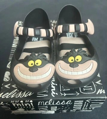 NUEVO Mini Melissa Ultragirl Alicia en el País de las Maravillas Cheshire Gato Niño Zapatos Talla 6 Foto 1 de 4