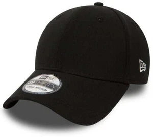 New Era 39Thirty Basic Stretch Fit Black Baseball Cap - Picture 1 of 4