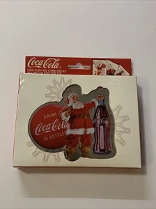 Christmas Coca Cola Santa Claus Coke Playing Cards Keepsake Tin Double Deck 2008 - Bild 1 von 5