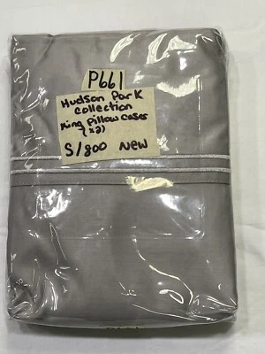 Fundas de almohada Hudson Park 800 TC algodón egipcio King esterlina nuevas sin etiquetas Foto 1 de 2