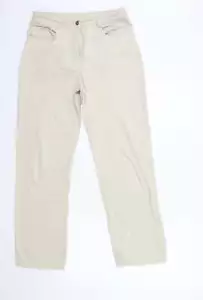 Hawkshead Womens Beige Cotton Trousers Size 12 L28 in Regular - Picture 1 of 12