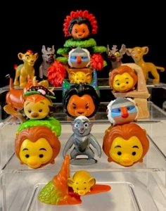 Disney Tsum Tsum *The Lion King* SIMBA SCAR MUFASA Figures & Stands Set Of 23 - Picture 1 of 24