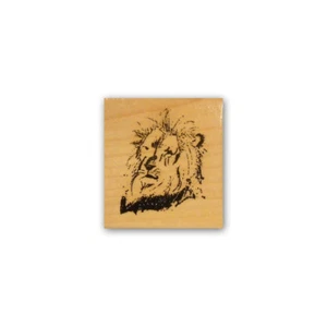 Sello de goma montado Lion Face, África, inspirador, gato grande, animal CMS 2 - Imagen 1 de 1