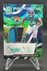 Spectra Travon Walker 2022 RPA verde neón 30/35 ¡hermoso parche de 2 tonos! Jaguares - Imagen 1 de 3