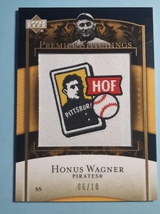 Honus Wagner Rare 6/10 Upper Deck 2007-08 Premier Stitchings Excellent - Picture 1 of 17