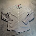 Victorinox Shirt Mens Large Striped Long Sleeve Tailored Fit