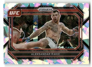 2023 Panini Silver Cracked Ice Prizm #16 Aleksandar Rakic Light Heavyweight UFC - Picture 1 of 2