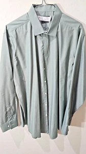 Calvin Klein Men's 100% Cotton 19- 36/37 Long Sleeve Dress Shirt - Picture 1 of 5