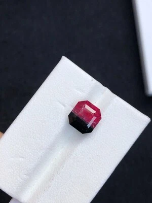 4.40ct Faceted Cut Tourmaline Bicolor Loose Gemstone  From Afghanistan - Image 1 of 3