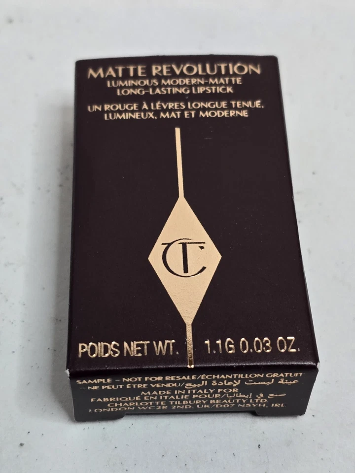 Mini Charlotte Tilbury Matte Revolution Lipstick Pillow Talk 1g Travel Sz