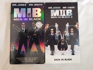 Men in Black * Men in Black II (2002 VHS) Will Smith * Tommy Lee Jones * Sci-Fi - Picture 1 of 5
