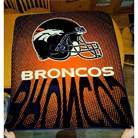 Denver Broncos football Blanket throw Cover