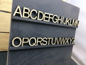 100 - 1" Wood Letters Crafting Supplies Alphabet x4 - Picture 1 of 2