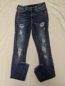 Jeans donna vera religione "Jennie Curvy" skinny effetto invecchiato tg 24 misure 24,75x32 - Foto 1 di 11