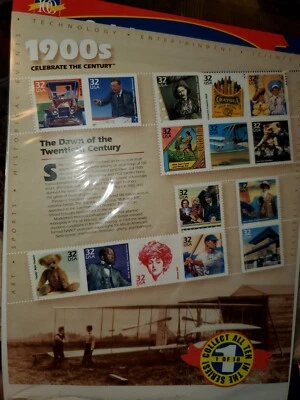 Vintage  1900s Celebrate the Century No. 1 of 10  U.S Postal Service 1998 sealed - Image 1 of 4
