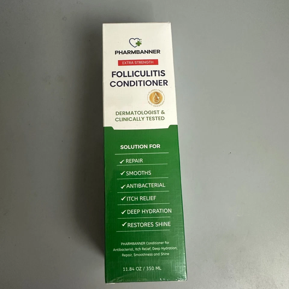 PHARMBANNER Folliculitis Seborrheic Dermatitis Conditioner 11oz NEW Exp 11/2027 - Image 1 of 3