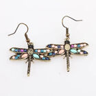 Fashion Dragonfly 925 Silver Drop Earrings Cubic Zircon Women Jewelry A Pair/set