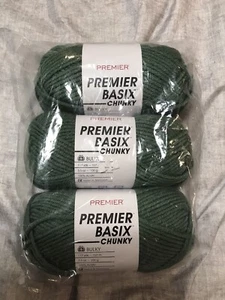 premier basix chunky yarn sage green 3 skiens new. - Picture 1 of 6