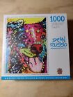 USED ONCE: Dean Russo - Who's A Good Boy? 1000 Piece Puzzle, colorful dog. 