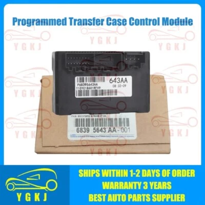 1X 6839 5643 AA Programmed Transfer Case Control Module For Jeep Grand Cherokee Foto 1 de 4