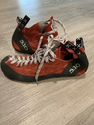 Five Ten 5.10  Climbing Shoes - Men's 12 1/2 Red /Black - Image 1 of 4