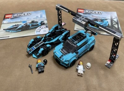 LEGO SPEED CHAMPIONS Formula E Panasonic & Jaguar Racing Car 76898 100% Complete - Image 1 of 4