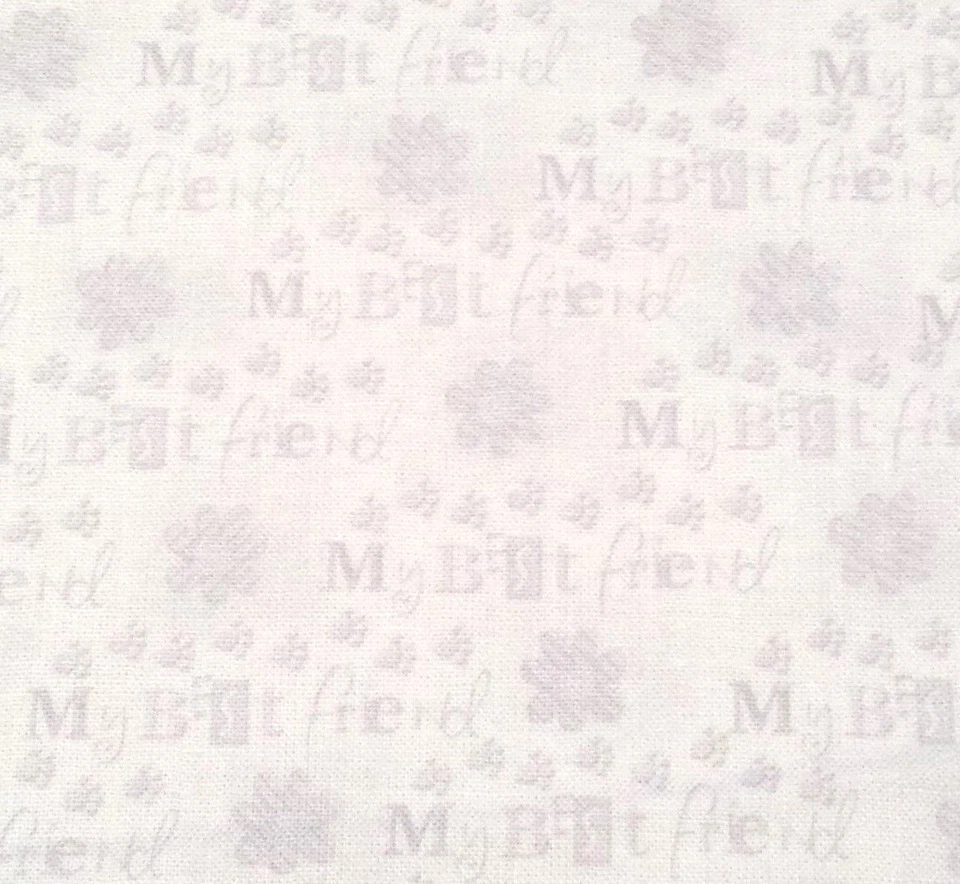 Kozy Kitties by Victoria Hutto Quilting Treasure BTY My Best Friend Gray White - Image 1 of 3