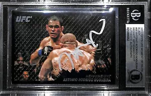 Antonio Rodrigo Nogueira Signed 2011 Topps Moment of Truth Black Card 50 BAS COA - Picture 1 of 12