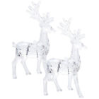  4 Pcs Deer Tabletop Statue Centerpieces Christmas Elk Sculpture