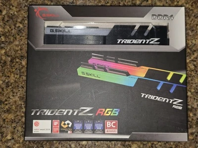 ✔✔ G.SKILL TridentZ RGB 32GB (2x16GB) *14-14-14-34* 3200 MHz *B-Die* DDR4 (CL14) - Image 1 of 4