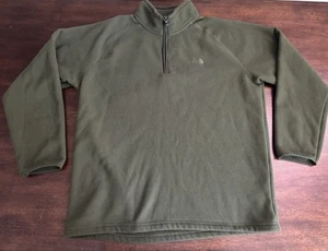 The North Face Pullover Men 2XL Green 1/4 Zip Fleece Outdoors Hiking - Picture 1 of 16