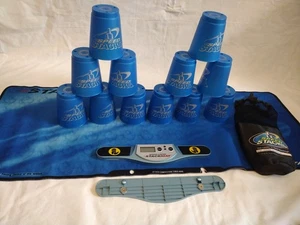 WSSA Speed Stacks 12 Blue Cups, Official drawstring Bag, Mat, Timer READ DESCRIP - Picture 1 of 6