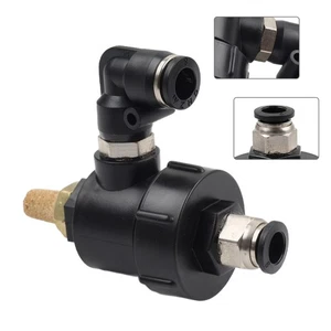 Válvula de descarga rápida M8 pulsador válvula de drenaje cabezal curvo para cambiador de neumáticos - Imagen 1 de 11