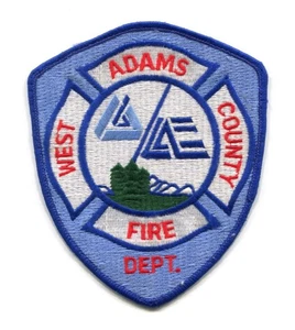 West Adams County Fire Department Patch Colorado CO v2 DEFUNCT - Picture 1 of 1