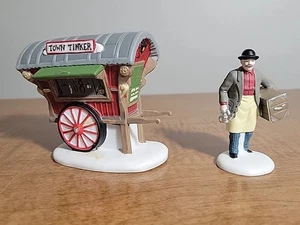 Juego de 2 Department 56 Heritage Village Town Tinker #5646-4 envío gratuito  - Imagen 1 de 8