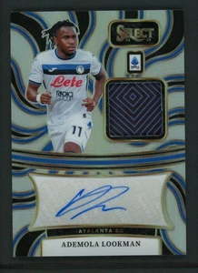 2024-25 ADEMOLA LOOKMAN AUTO JERSEY PANINI SELECT SERIE A SILVER AUTOGRAPHS - Photo 1 sur 2