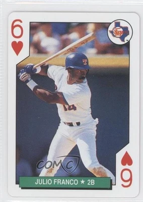 1991 US Playing Cards Major League All-Stars Julio Franco #6H - Image 1 of 2