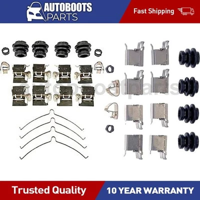 Kit de ferragens de freio a disco dianteiro traseiro para Toyota Sienna 2011-2014 - Imagem 1 de 3