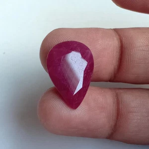African Red Ruby Heart Shape Unheated Untreated Loose Gemstone 12.53 Carat - Picture 1 of 10