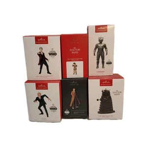 Hallmark Doctor Who 4th SDCC 10th 12th Time War Dalek Silent Cyberman Lot 6 BBC  - Picture 1 of 2