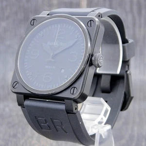 Bell & Ross BR03-92 PHANTOM S. Stahl schwarz Automatik Herren Armbanduhr #W619 Rise-on - Bild 1 von 18