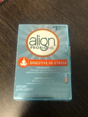 Align Digestive De-Stress Probiotic & Ashwagandha Dietary Supplement EXP. 10/24 - Image 1 of 3